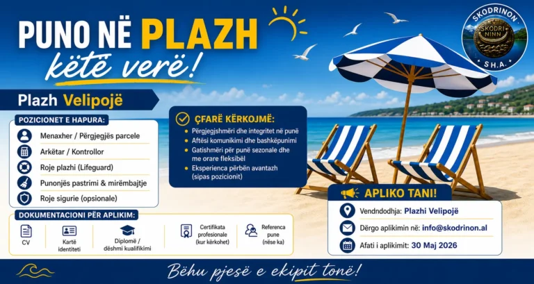 📢 KËRKESË PËR POZICIONE PUNE